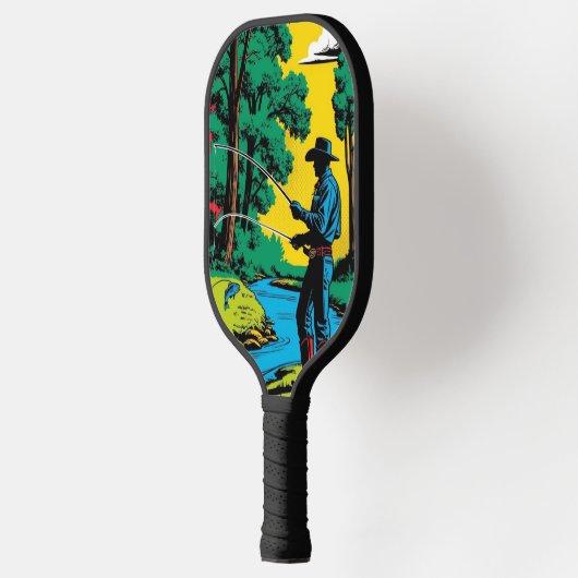 Visser op de Riverbank Pickleball Paddle (Links)