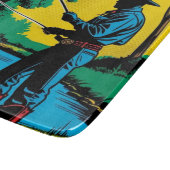 Visser op de Riverbank Snijplank (Hoek)