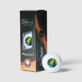 Visser op de rivieroever  golfballen (Verpakking)