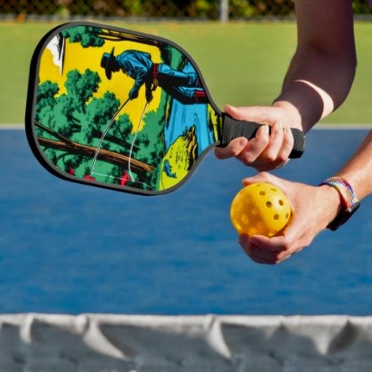 Visser op de rivieroever pickleball paddle