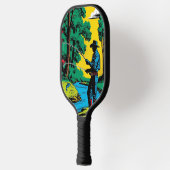 Visser op de rivieroever pickleball paddle (Links)