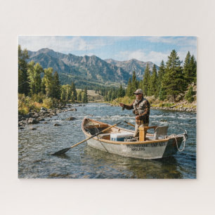 Visser op de Yellowstone-rivier Legpuzzel