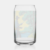 Visser op Riverbank Beer Can Blikvorm Glas (Achterkant)