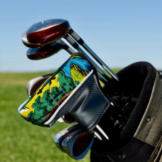 Visser op rivieroever golfheadcover