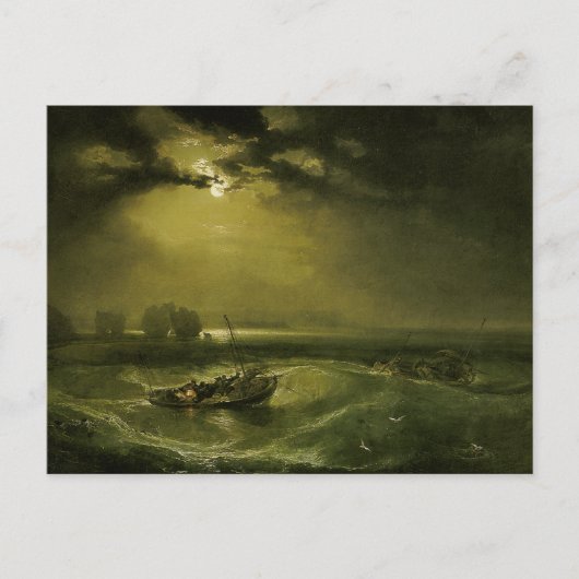 Visser op zee door William Turner Briefkaart (Voorkant)