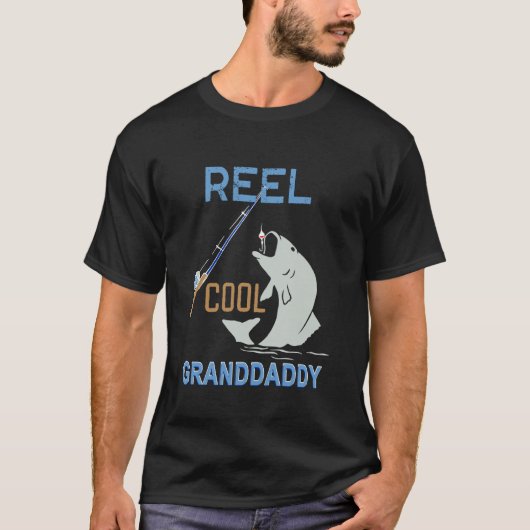 Visser Opa Grappig Reel Cool Opa Vis T-shirt (Voorkant)