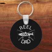 Visser Papa Visser Vaders Grappig Leuk Sleutelhanger (Voorkant)