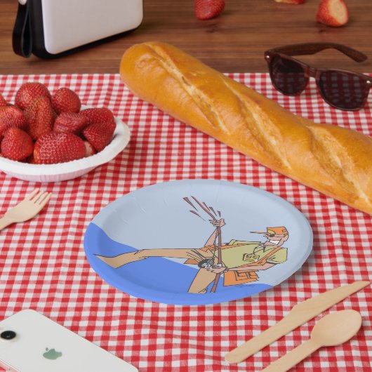 Visser papier borden papieren bordje (Picknick)