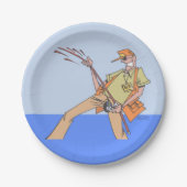 Visser papier borden papieren bordje (Voorkant)