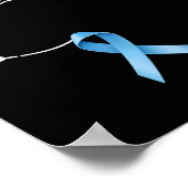 Visser Prostaatkanker Visser Licht Blauw Poster (Hoek)