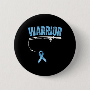 Visser Prostaatkanker Visser Licht Blauw Ronde Button 5,7 Cm