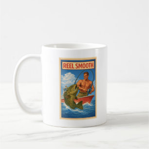Visser Retro Nautische Groep Vis Echt Gladde Visse Koffiemok