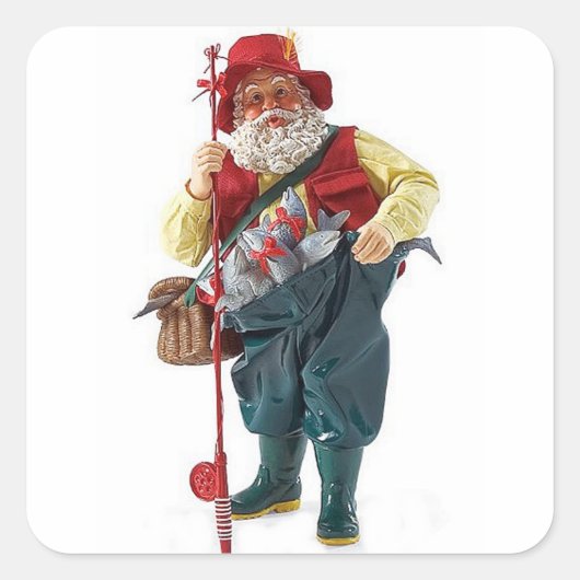 **VISSER SANTA** STICKERS (Voorkant)