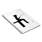 Visser Silhouet Jongen Notitieboek (Rechterzijde)