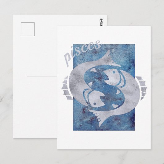 Visser Sterrenbeeld Ansichtkaart Briefkaart (Voorkant / Achterkant)