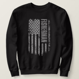 Visser USA Vlag Vervallen ontwerp Trui