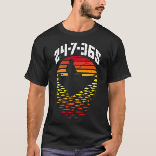 Visser Vader 247365 Visboot Grappig Vintage Re T-shirt