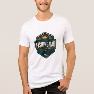 Visser Vader Meer Werp Herhaal Vintage Badge Kledi Tri-Blend Shirt