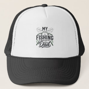 Visser Vader Vintage Gegraveerd Shirt Ontwerp Trucker Pet