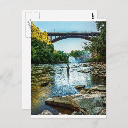 Visser van de Genesee Briefkaart (Voorkant / Achterkant)