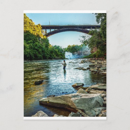 Visser van de Genesee Briefkaart (Voorkant)