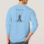 Visser van Mannen | Mannen met lange mouwen T-shirt (Achterkant)