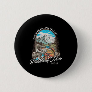 Visser van Mannen Matthew 419 Christelijk Vissen D Ronde Button 5,7 Cm