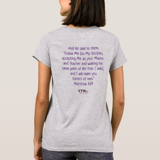 Visser van Mannen Vrouwen 'Basic T-shirt (Achterkant)