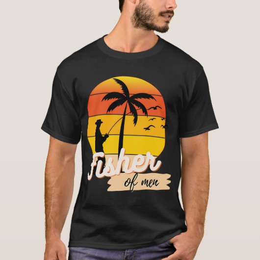 Visser van mens christen t-shirt (Voorkant)