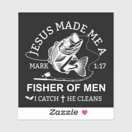 VISSER VAN MENSEN STICKER (Vel)