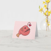 Visser verliefd kaart (Gele Bloem)