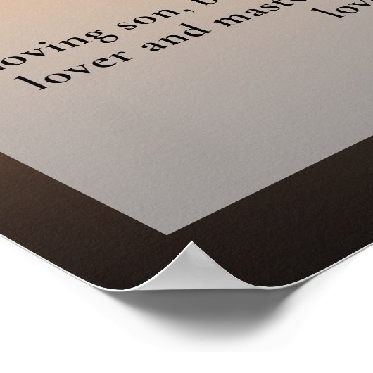 Visser viering van het leven Foto begrafenis Poster (Hoek)