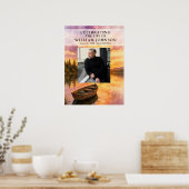 Visser Viering van het Leven Foto Welkomstbord Poster (Keuken)