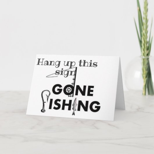 ***VISSER*** VISSEN DE HELE DAG OP JE VERJAARDAG!! KAART (Voorkant)