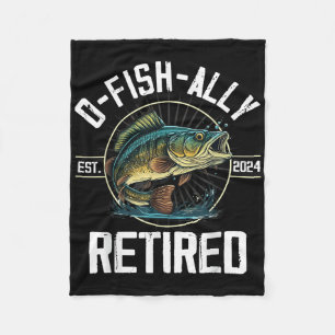 Visser Visserij Pensioen Cadeau O-fish-ally Met Pe Fleece Deken