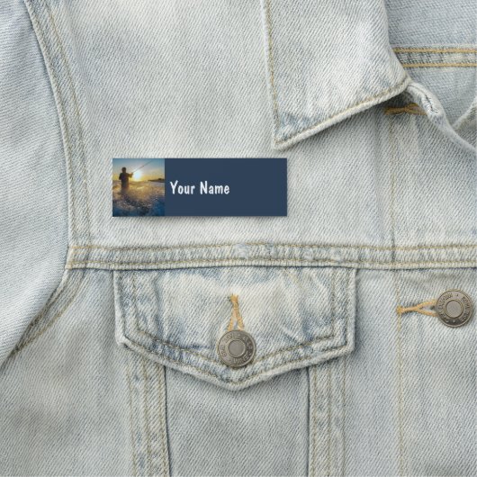 Visser Vist Fish Lake Hobby aangepaste naam Naamplaatje (In situ)