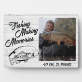 Visser Vist herinneringen Vaderdag Gevist Fotoplaat (voorkant)