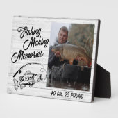 Visser Vist herinneringen Vaderdag Gevist Fotoplaat (Zijkant)