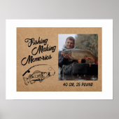 Visser Vist herinneringen Vaderdag Gevist Poster (Voorkant)