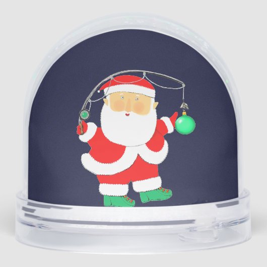 Visser Vist vakantie cadeau Sneeuwbol (Achterkant)