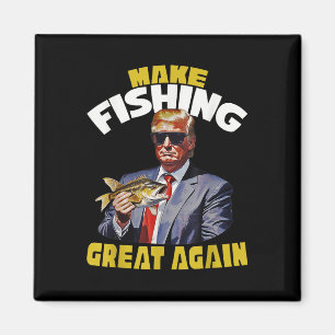 Visser voor Trump 2024 forel Gevist, Trump Fish Magneet