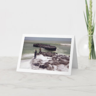 Visser Vouwde Lege Wenskaart Kaart