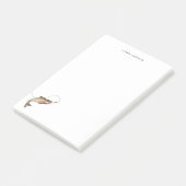 Visser waterverf forel gepersonaliseerd post-it® notes (Schuin)