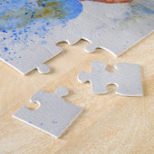 Visser waterverf schilderij visgeschenk voor hem legpuzzel (Zijkant)