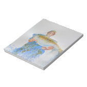 Visser waterverf schilderij visgeschenk voor hem notitieblok (Linkerzijde)