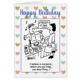 Visser zingt voor een klant. Hot Chocolate Song