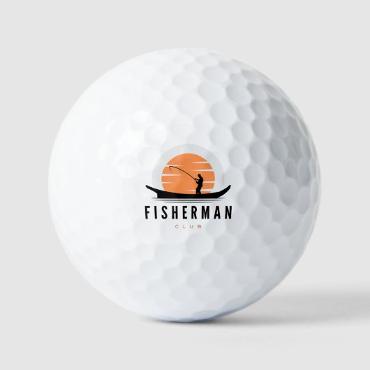 Visserclub Cap Golfballen (Voorkant)