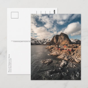 Visserdorp Hamnoy Lofoten Noorwegen Briefkaart