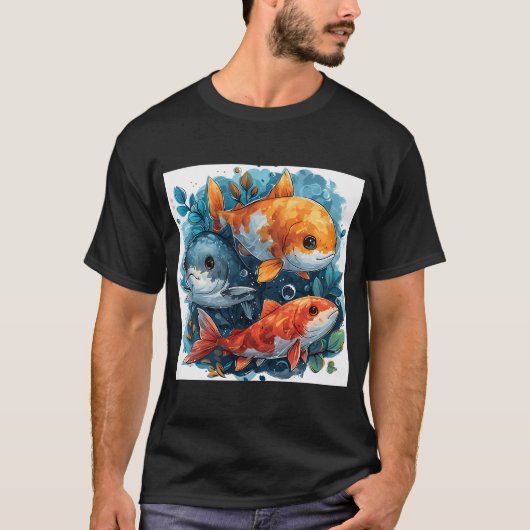 Vissereniteit in beweging #2 t-shirt (Voorkant)