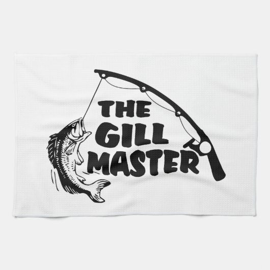 Visserij als gill-master theedoek (Horizontaal)